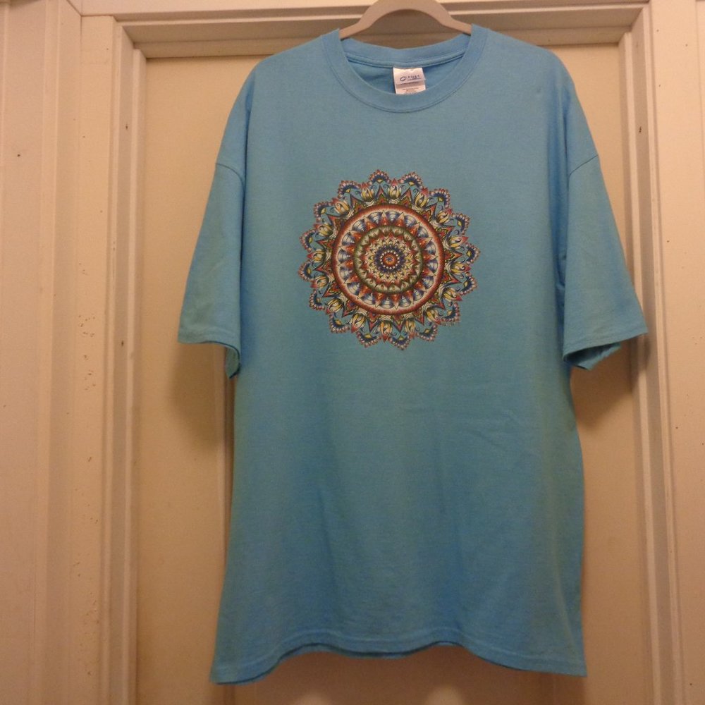 MANDELA ARE US ON BLUE TEE SHIRT 2 X UNISEX